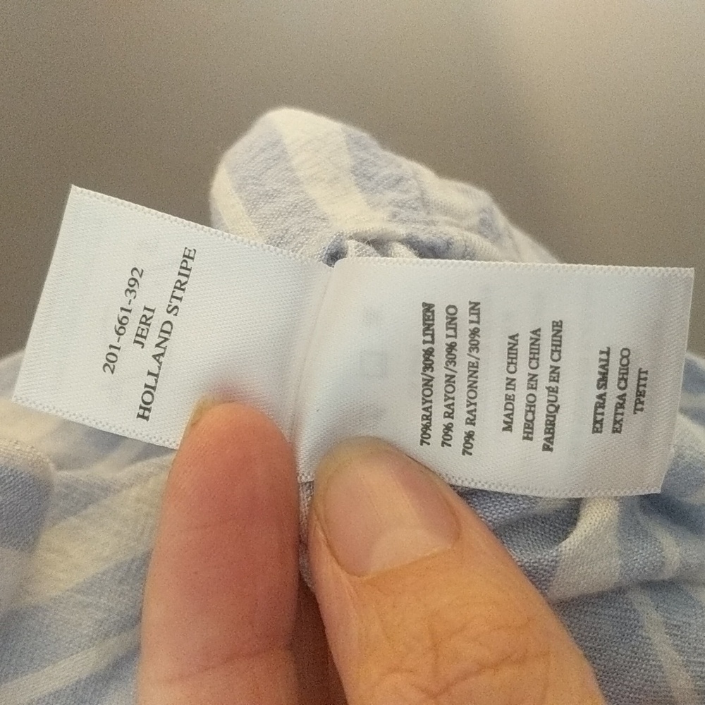 Rails Jeri Holland Stripe Linen Blend Top - image 3